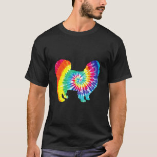 Camiseta Tie Dye Dog Hippie Pekingese Retro Puppy
