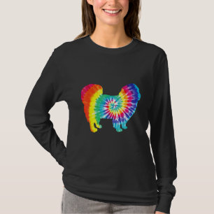 Camiseta Tie Dye Dog Hippie Pekingese Retro Puppy