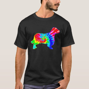 Camiseta Tie Dye Dog Hippie Welsh Springer Spaniel Dog
