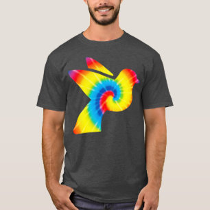 Camiseta Tie Dye Dove Rainbow Print Pigeon Bird Hippie