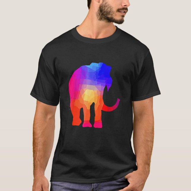 Camiseta Tie Dye Elephant Tie Dyed Save The Animals (Anverso)