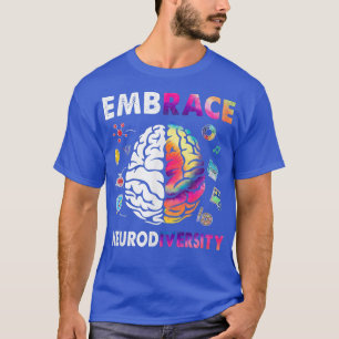 Camiseta Tie Dye Embrace Neurodiversity Brain Embrace ADHD 