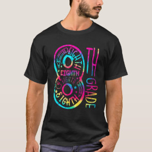 Camiseta Tie Dye equipo de docentes de tipografía de octavo
