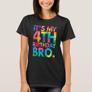 Camiseta Tie Dye es mi cuarta fiesta de cumpleaños, parte d
