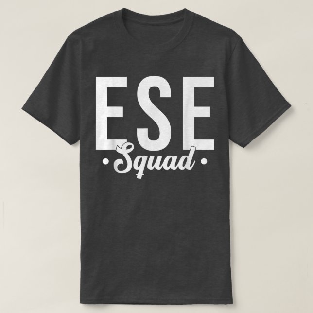 Camiseta Tie Dye ESE Squad Team Teacher Appreciation Back T (Diseño del anverso)