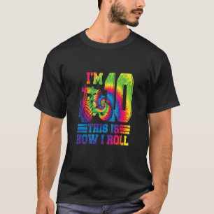 Camiseta Tie Dye Farm Tractor 10° Partido de Cumpleaños 10