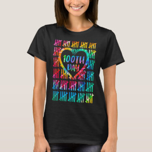 Camiseta Tie Dye Feliz 100° Día del Estudiante Docente Esco
