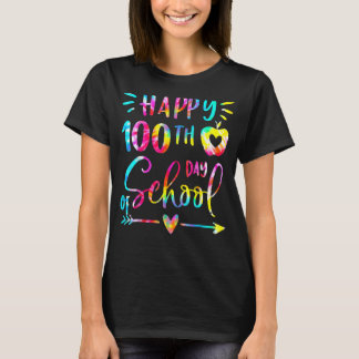 Camiseta Tie Dye Feliz 100° Día del Estudiante Docente Esco