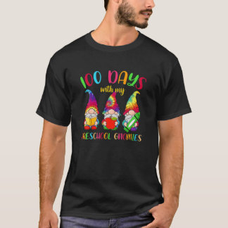 Camiseta Tie Dye Funny 100 Días Con Mis Gnomías Preescolare
