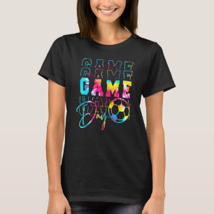 Camiseta Tie Dye Game Day Soccer Mirror Soccer Mom