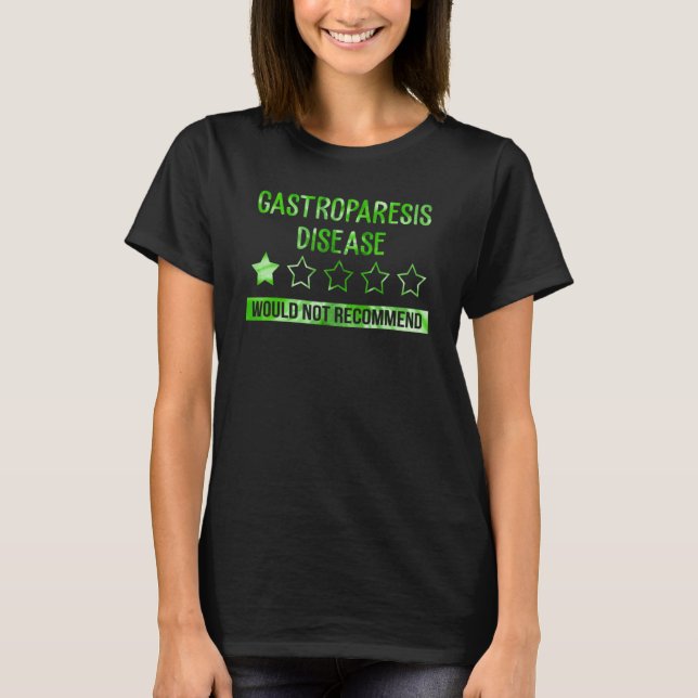 Camiseta Tie Dye Gastroparesis Disease Would Not Recommend  (Anverso)
