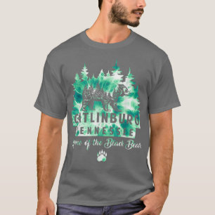Camiseta Tie Dye Gatlinburg Tennessee Bear Great, Smoky Mou