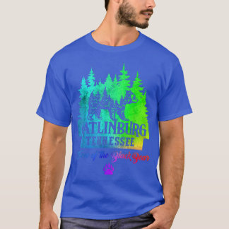 Camiseta Tie Dye Gatlinburg Tennessee Bear Great Smoky Moun