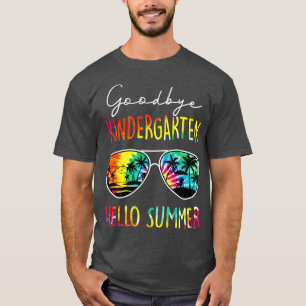 Camiseta Tie Dye Goodbye Kindergarten Hola verano el día pa