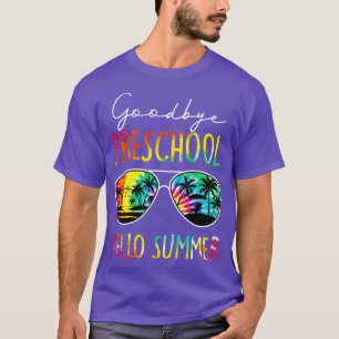 Camiseta Tie Dye Goodbye Preescolar Hello Summer Del Último