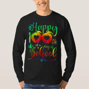 Camiseta Tie Dye Happy 100 Day Of School 100 Days Teacher