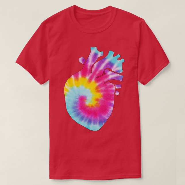 Camiseta Tie Dye Heart (Diseño del anverso)