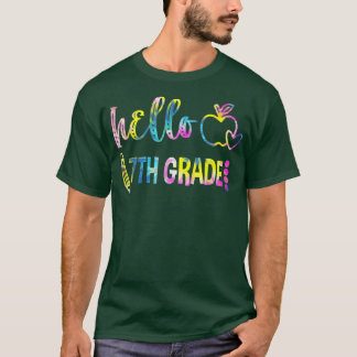 Camiseta Tie Dye Hello 7º Grado Equipo 7º Grado De Vuelta A