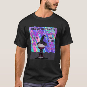 Camiseta Tie Dye Hello Darkness Mi Viejo Amigo He Venido A