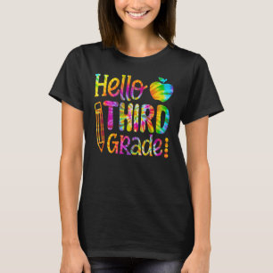 Camiseta Tie Dye Hello {} Estudiante De Maestros Primer Día