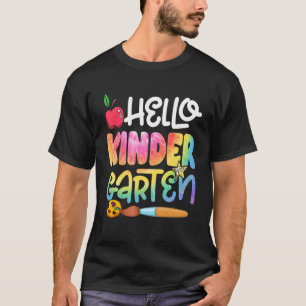 Camiseta Tie Dye Hello Kindergarten De Vuelta Al Profesor D