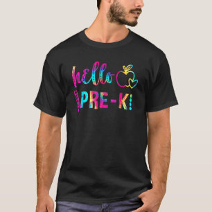 Camiseta Tie Dye Hello Pre K Team Pre K Back To School