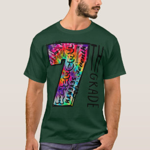 Camiseta Tie Dye Hippie De 7º Grado De Vuelta A La Escuela