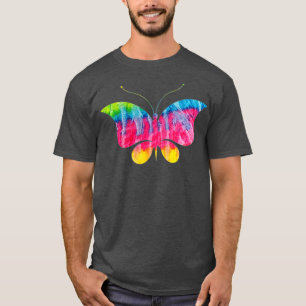 Camiseta Tie Dye Hippy Butterfly Science Lovers Graphic