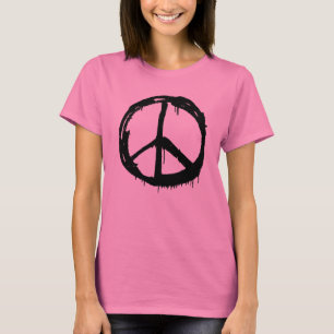 Camiseta Tie Dye Hippy Peace Retro Mano colorida Boho