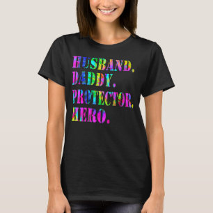 Camiseta Tie Dye Husband Papi Protector Día del Padre