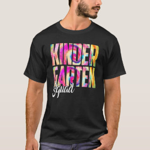 Camiseta Tie Dye Kindergarten Escuadrones niñas Equipo de p