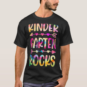 Camiseta Tie Dye Kindergarten regresa al profesor escolar