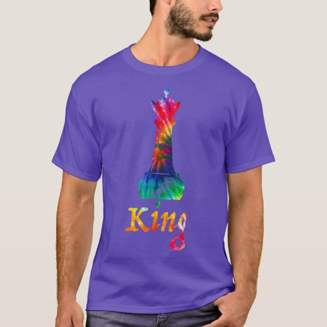 Camiseta Tie Dye King Chess Piece (Anverso)