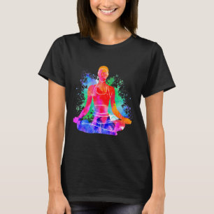 Camiseta Tie Dye Monk Espíritu Paz Amor Meditación Yoga