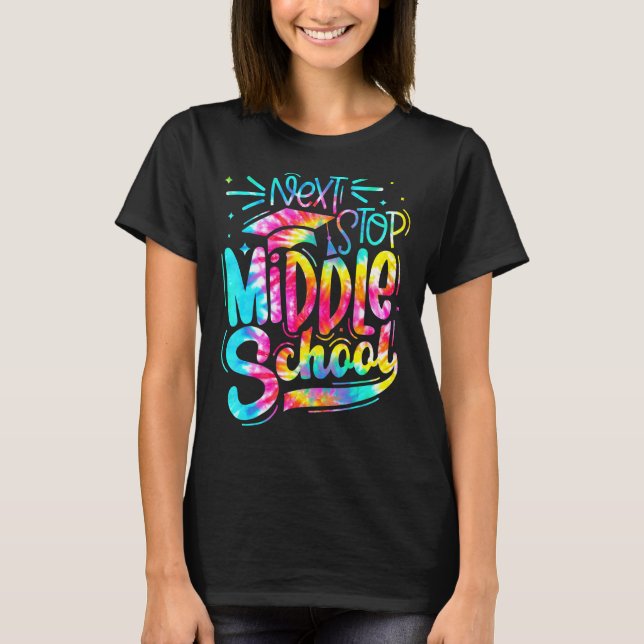 Camiseta Tie Dye Next Stop Middle School 5º Graduati (Anverso)
