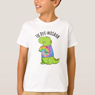 Camiseta Tie-dye-nosaur Dinosaurio Divertido Juego de Palab