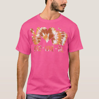 Camiseta Tie Dye Peace Love Fall Funny Autumn Vibes Thanksg