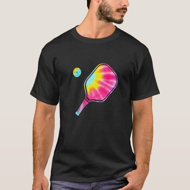 Camiseta Tie Dye Pickle Ball Pickleball Entrenador Pi (Anverso)
