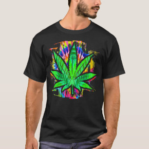 Camiseta Tie Dye Pot Pothead Fumar Alga Hippie Sto