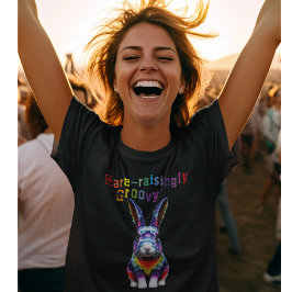 Camiseta Tie Dye Rabbit Groovy Hare Retro Bunny