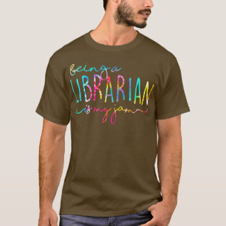 Camiseta Tie Dye Ser Bibliotecario es mi juego de leer libr