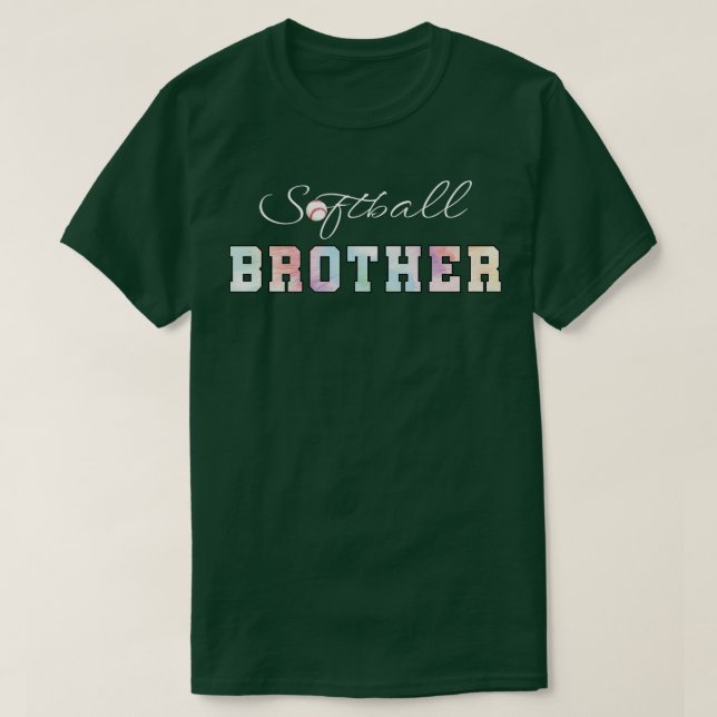 Camiseta Tie Dye Softball Brother Softball Sport (Diseño del anverso)