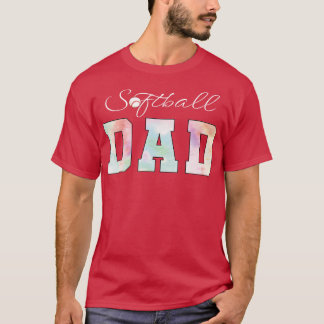 Camiseta Tie Dye Softball Dad Softbol Sport