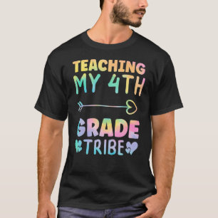 Camiseta Tie Dye Teacher Testing Day Enseñar Mi 4º Grado