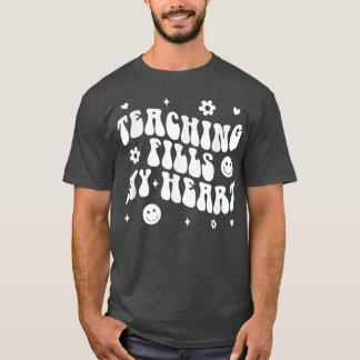 Camiseta Tie Dye Teaching Fills My Heart Teacher Life Back