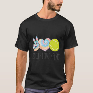 Camiseta Tie Dye Tenis Para Los Adolescentes Chicas Peace P