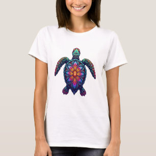 Camiseta Tie Dye Tribal Animal Marino Maorí Tortug