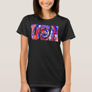 Camiseta Tie Dye USA Hombres Mujeres Niños
