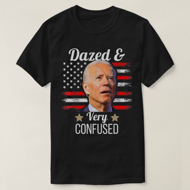 Camiseta Tiedye Anti Joe Bide, Deslumbrado Y Muy Confundido (Diseño del anverso)