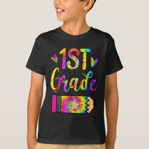 Camiseta Tiedye para maestro de 1er grado de vuelta a la es